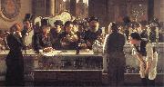 john henry henshall,RWS Behind the Bar oil painting picture wholesale